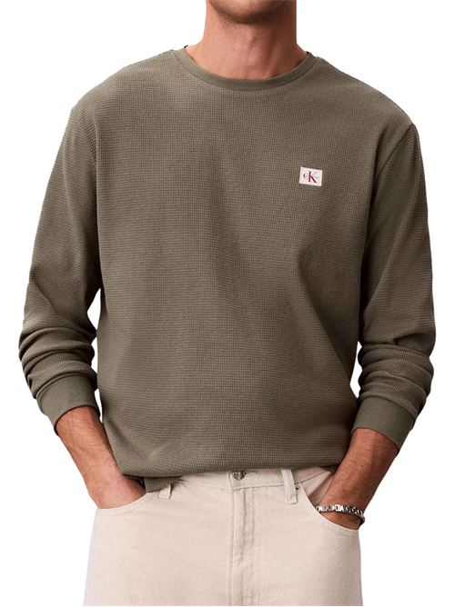 T-shirt lavorazione a nido d'ape Calvin Klein Jeans | LV040EM217LDY